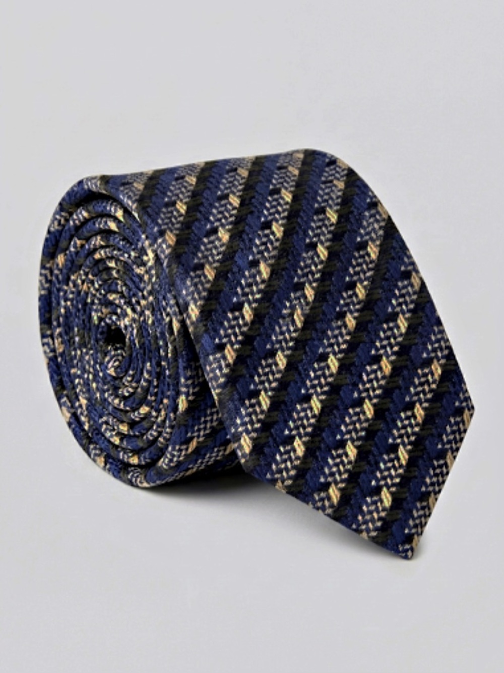 Missoni Cravatte Silk Jacquard Tie 57 x 3.5 Blue Green Gold Made in Italy